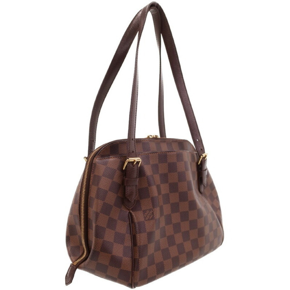 Louis Vuitton Ebene Bag Shoulder Brown Belem Damier